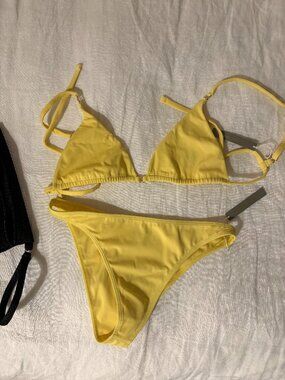 Gooseberry Bikini Set in Soleil — Triangle Top & Bottom, size S